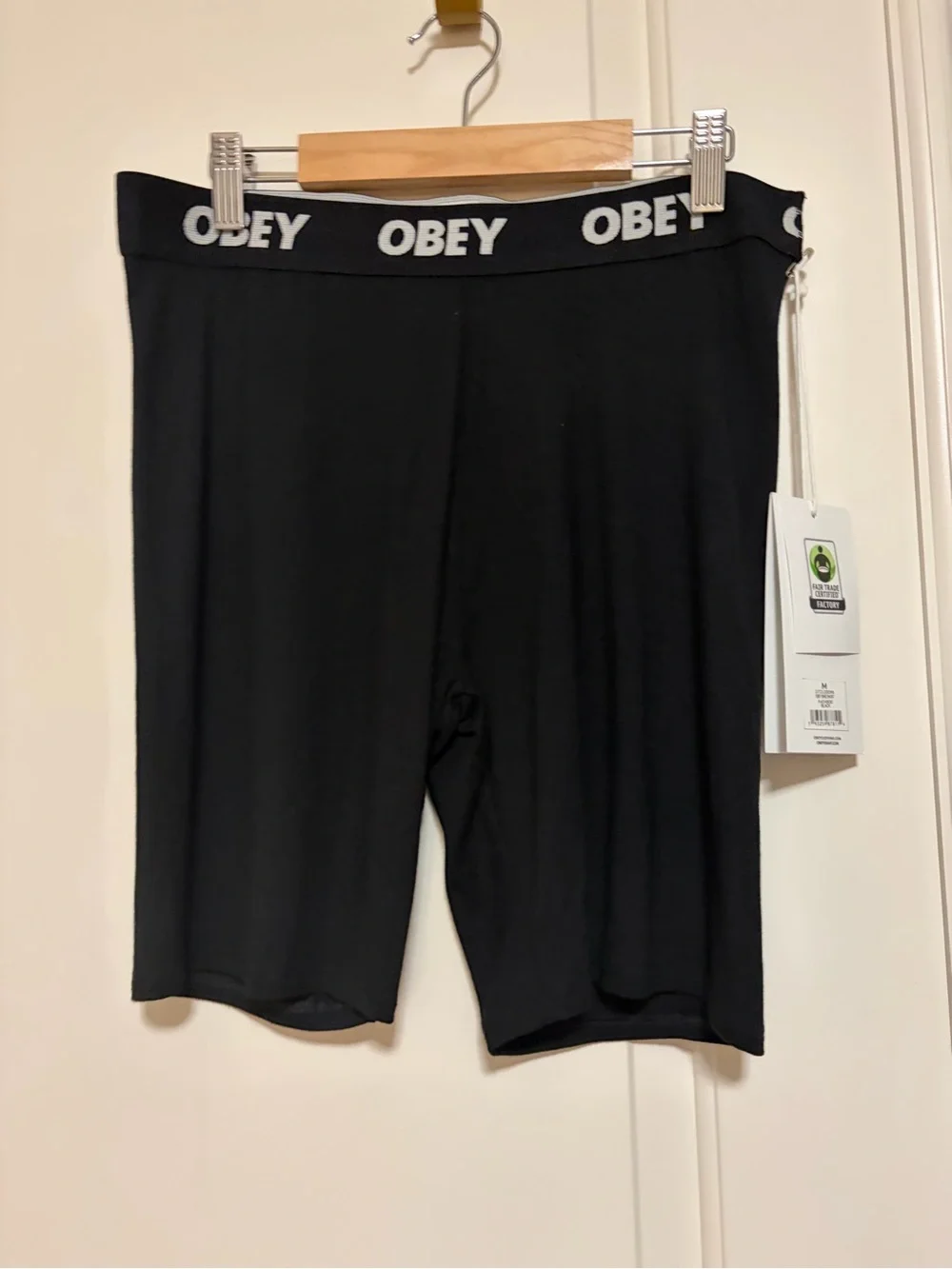 🪷🏌🏾🏃‍♂️Obey Black Men's Stretch Manifesto Boxer Briefs with Logo 🏃🏾‍♂️🪷🏌🏼